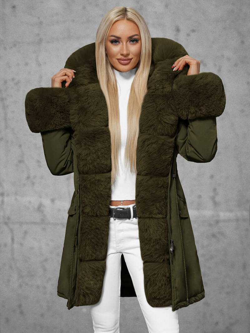 Куртка жіноча Зелена OZONEE JS/16M9062/136Z