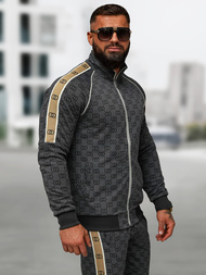 Komplet dresowy męski czarny OZONEE O/FF5110AB