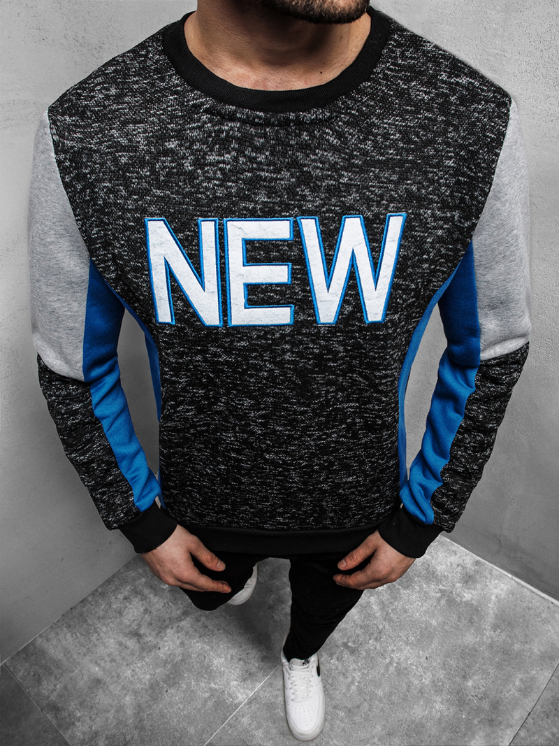 Bluza męska czarna OZONEE JS/KS1908Z