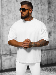 T-shirt męski oversize biały OZONEE O/3429