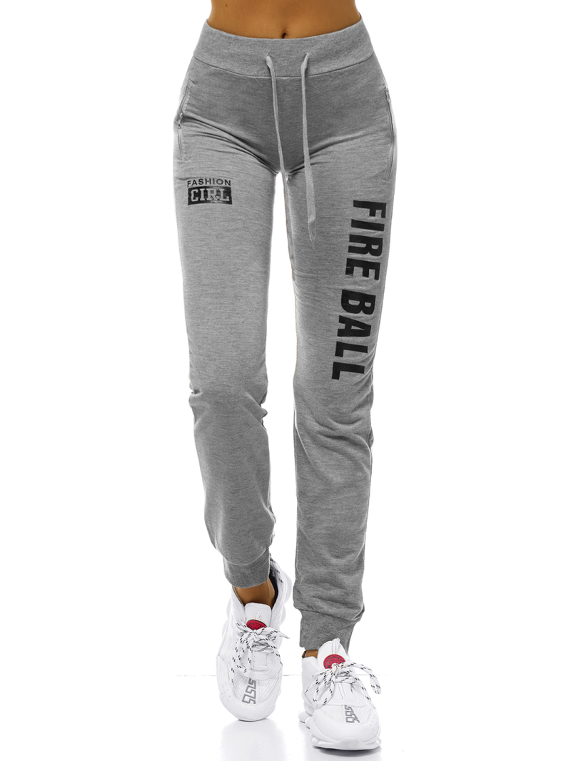 Spodnie dresowe damskie szare OZONEE O/82053