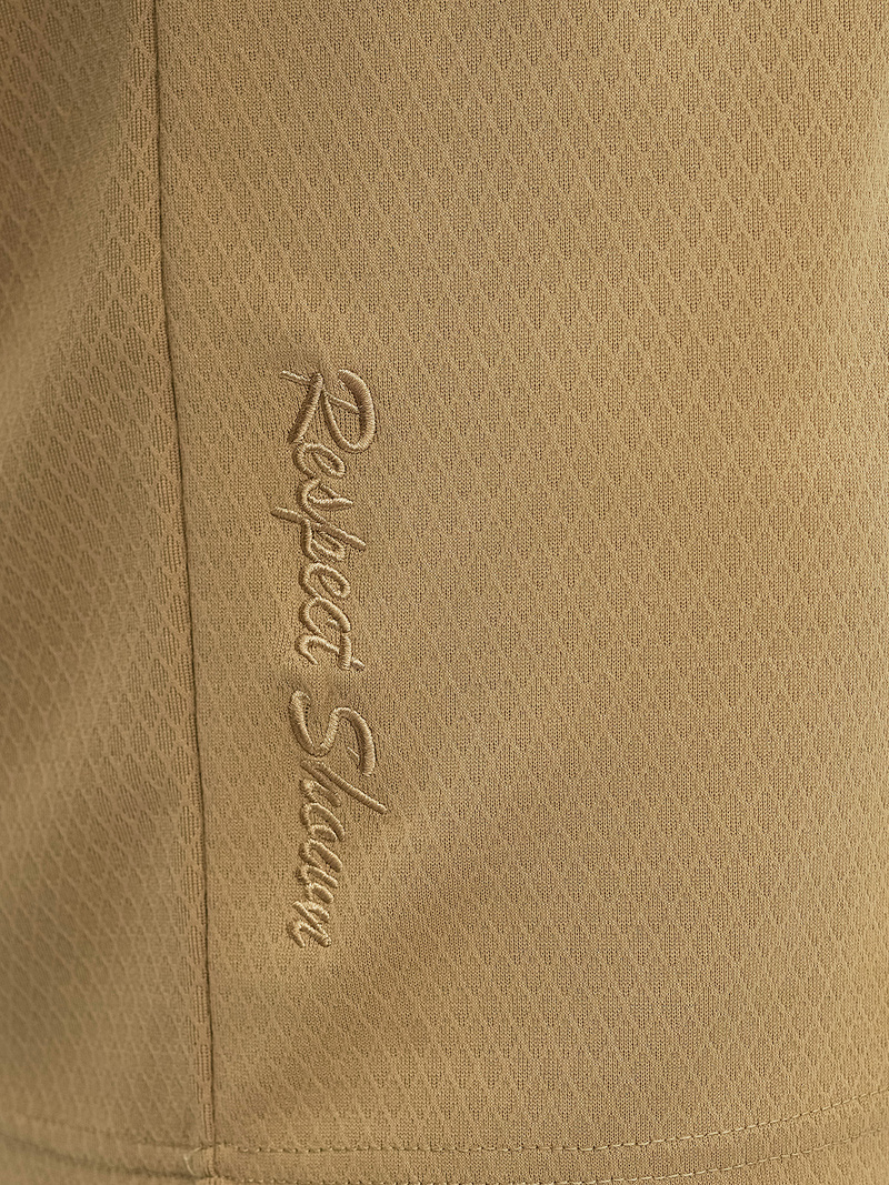 Koszulka męska polo ciemno-beżowa OZONEE O/YN2/575