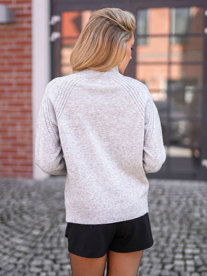 Sweter damski szary OZONEE JS/53B5201/2