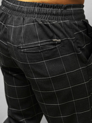 Spodnie męskie chino joggery czarne OZONEE DJ/2276/22