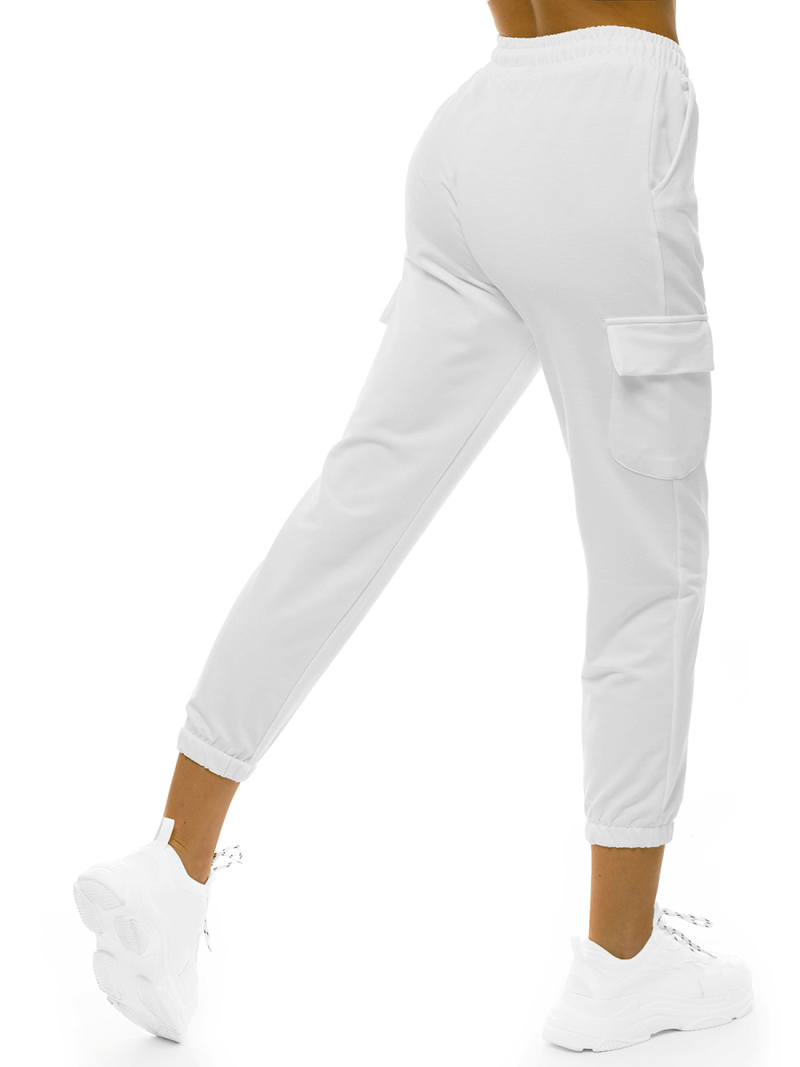 Spodnie dresowe damskie ecru OZONEE O/MB2001/21