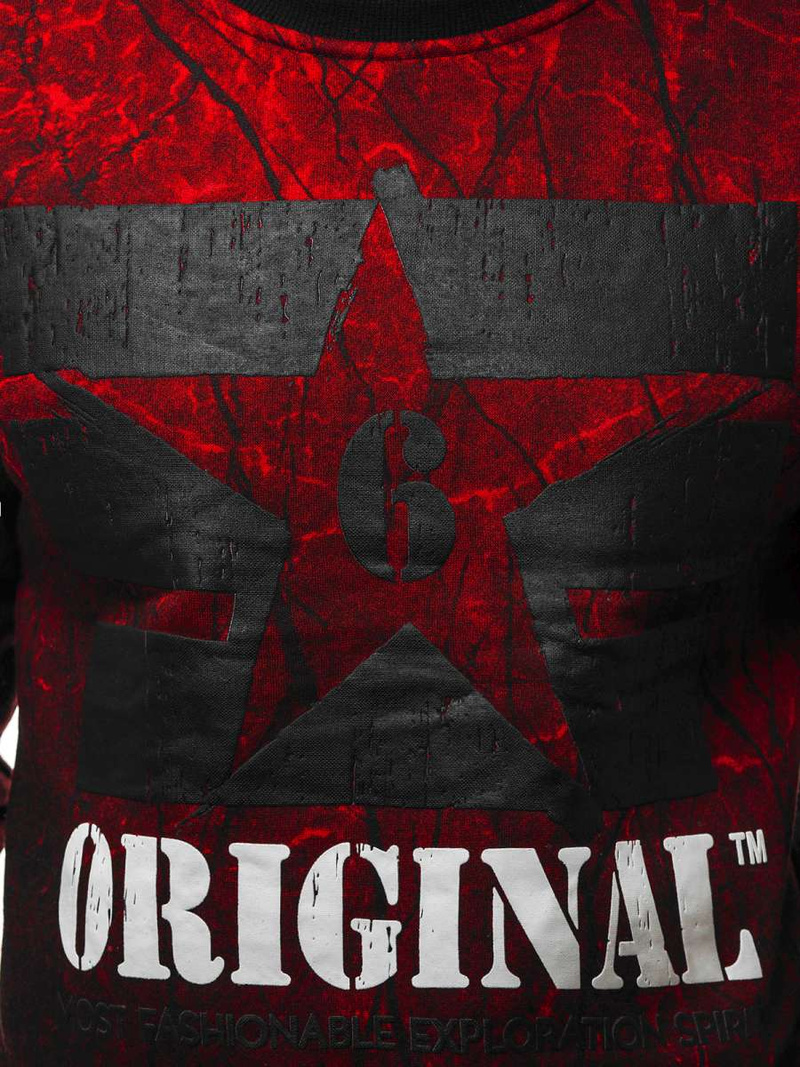 Толстовка чоловіча Червона OZONEE JS/DD257