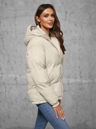 Куртка жіноча екрю OZONEE JS/5M3169/62