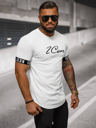 T-shirt męski biały OZONEE O/T7578