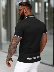 Футболка Поло Чоловіча Чорна OZONEE O/YN2/559