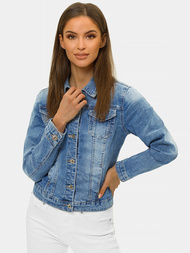 Жіноча джинсова куртка Синя OZONEE O/WL2133