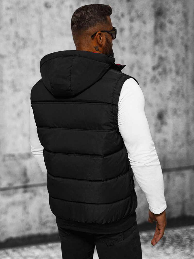 Безрукавка чоловіча чорна OZONEE JS/84M3027/392