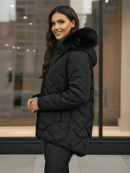 Куртка жіноча чорна OZONEE JS/16M9296/392Z