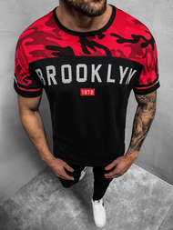 T-Shirt męski czarny OZONEE JS/SS10977Z