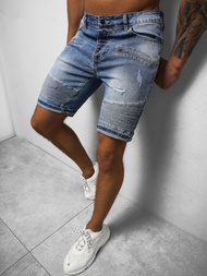 Spodenki męskie jeansowe niebieskie OZONEE NB/MP0033B