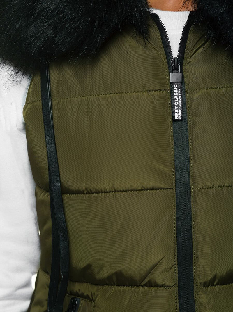 Стьобаний жіночий жилет Хакi OZONEE O/M205/29