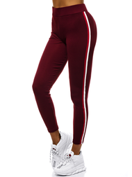 Legginsy damskie bordowe OZONEE JS/1036/A6
