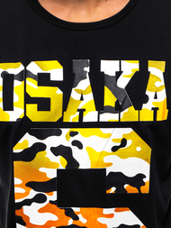 T-Shirt męski czarny OZONEE JS/KS1958