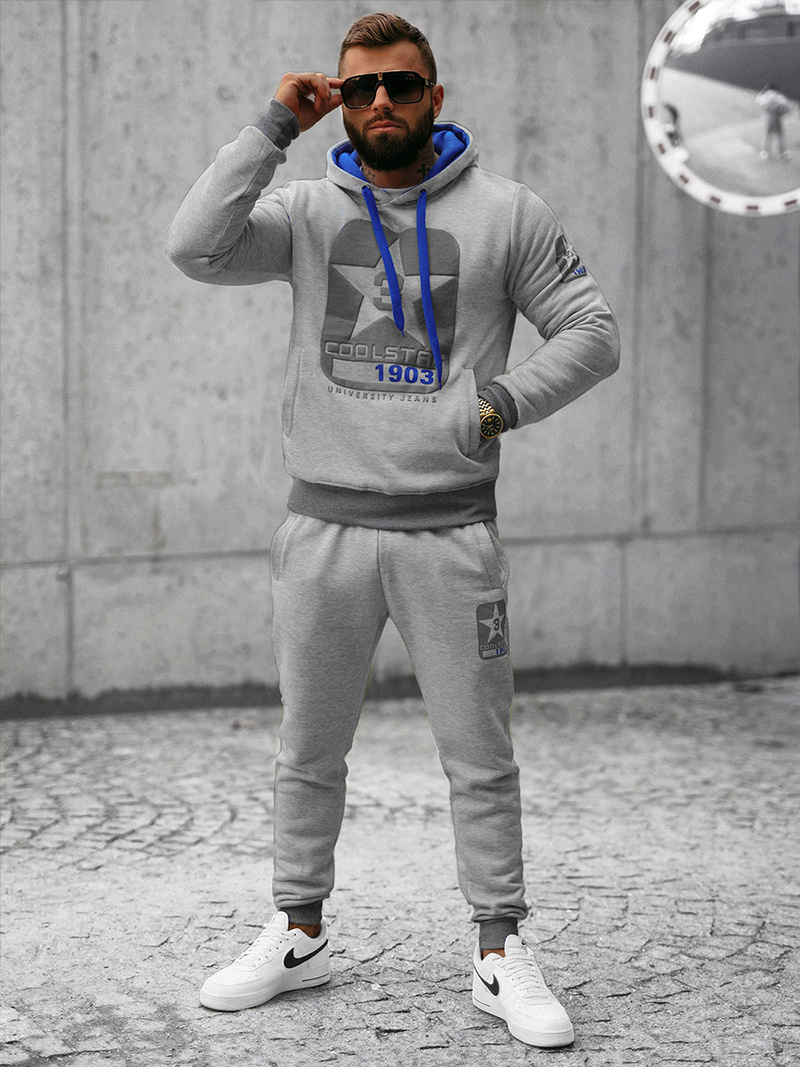 Komplet dresowy męski szary OZONEE JS/8C59/2