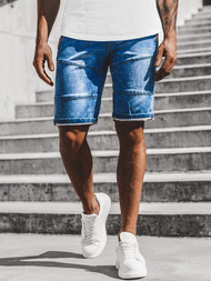 Spodenki jeansowe męskie niebieskie OZONEE RF/HY348