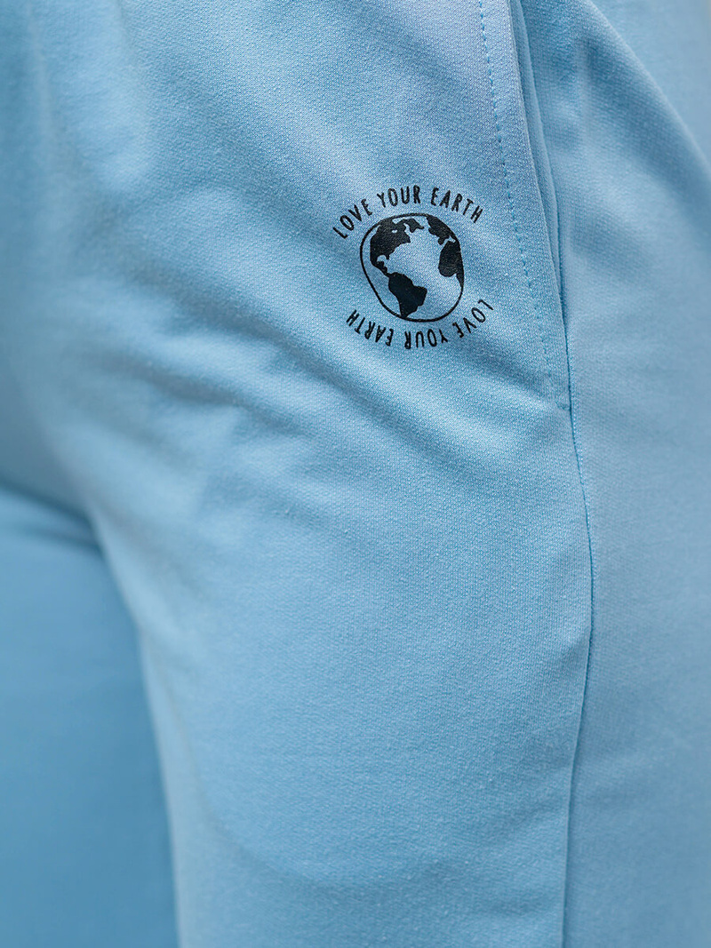 Spodnie dresowe damskie jasno-niebieskie OZONEE O/SYM2192