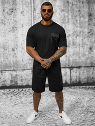 Чоловічий спортивний комплект чорний OZONEE JS/8C1132/3