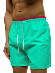 Spodenki kąpielowe męskie miętowe OZONEE ST007-10