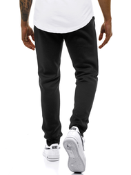 Spodnie dresowe męskie czarne js/xw03