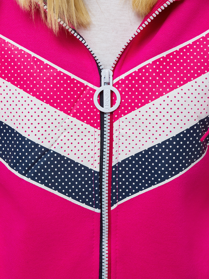 Bluza rozpinana damska różowa OZONEE JS/KSW3005