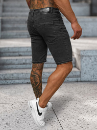 Spodenki męskie jeansowe czarne OZONEE NB/MP0315N