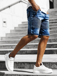 Spodenki męskie jeansowe niebieskie OZONEE RF/HY327/1