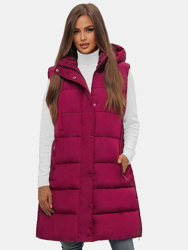 Стьобаний жіночий жилет Бордова OZONEE O/81276