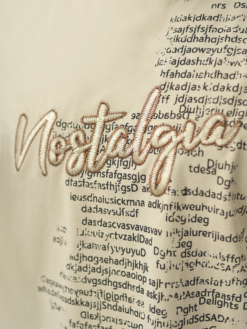 T-shirt męski loose fit beżowy OZONEE O/YN2/631