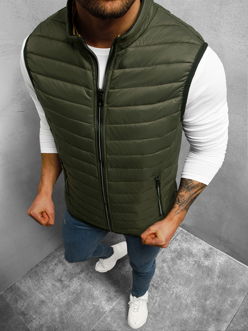 Безрукавка чоловіча Зелена OZONEE N/7103/3