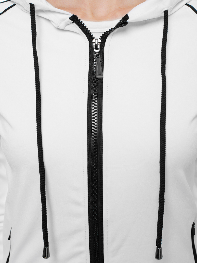 Komplet sportowy dwuczęściowy biały OZONEE JS/YW06006/11/1