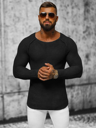 Sweter męski czarny OZONEE L/1442Z