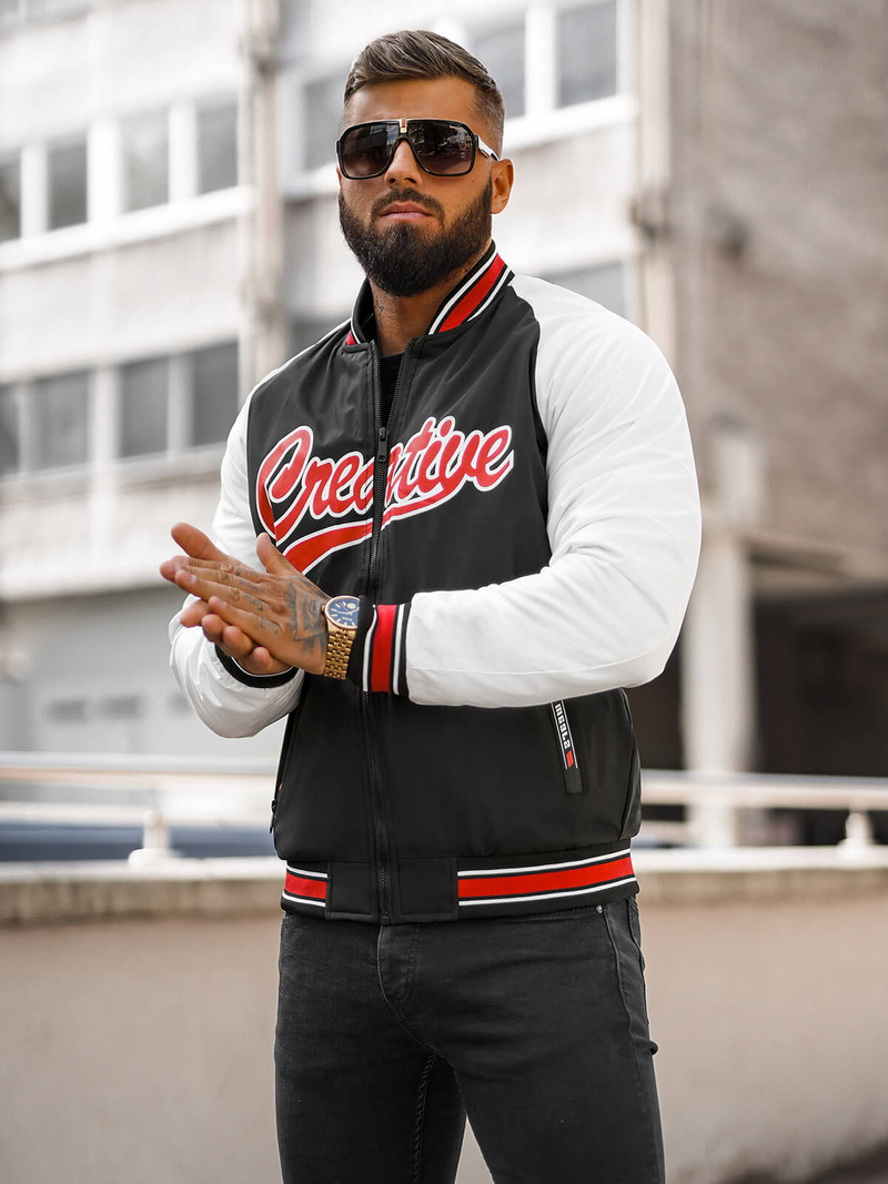 Куртка чоловіча чорна OZONEE JS/84M3011/392Z