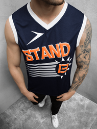 Майка чоловіча Темно-Синя OZONEE JS/68S10175