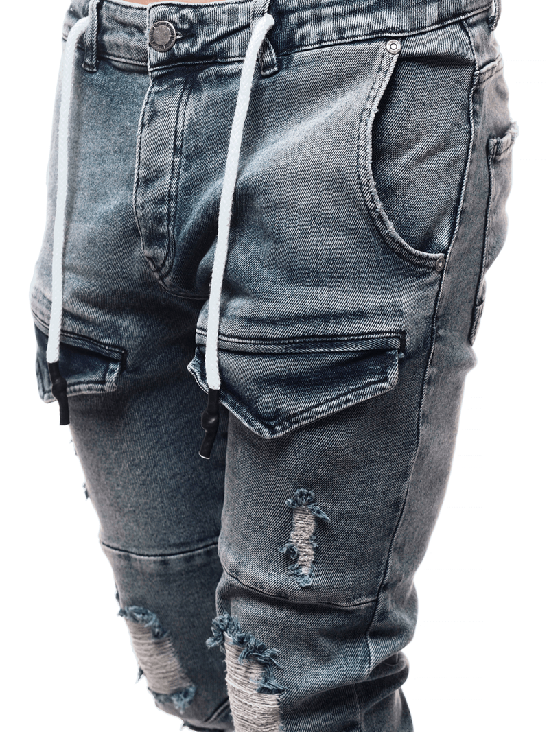 Spodnie jeansowe męskie jasno-niebieskie OZONEE DR/K139/22