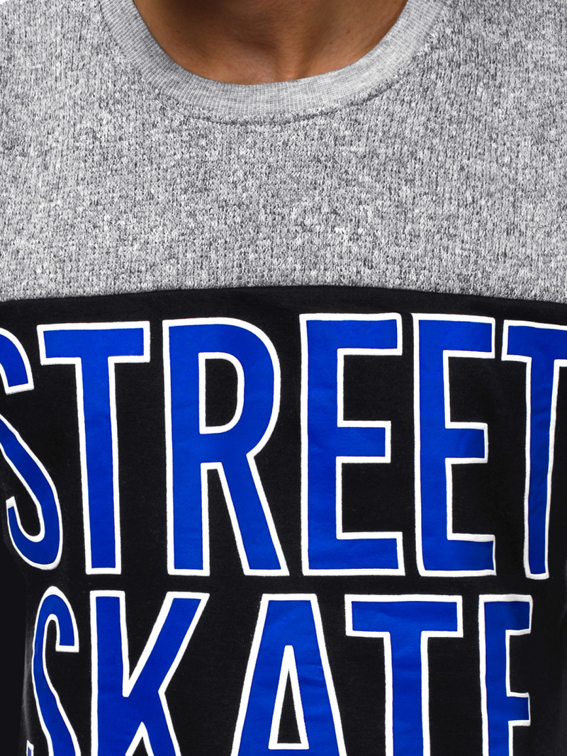 Bluza męska szara OZONEE JS/KS1901Z