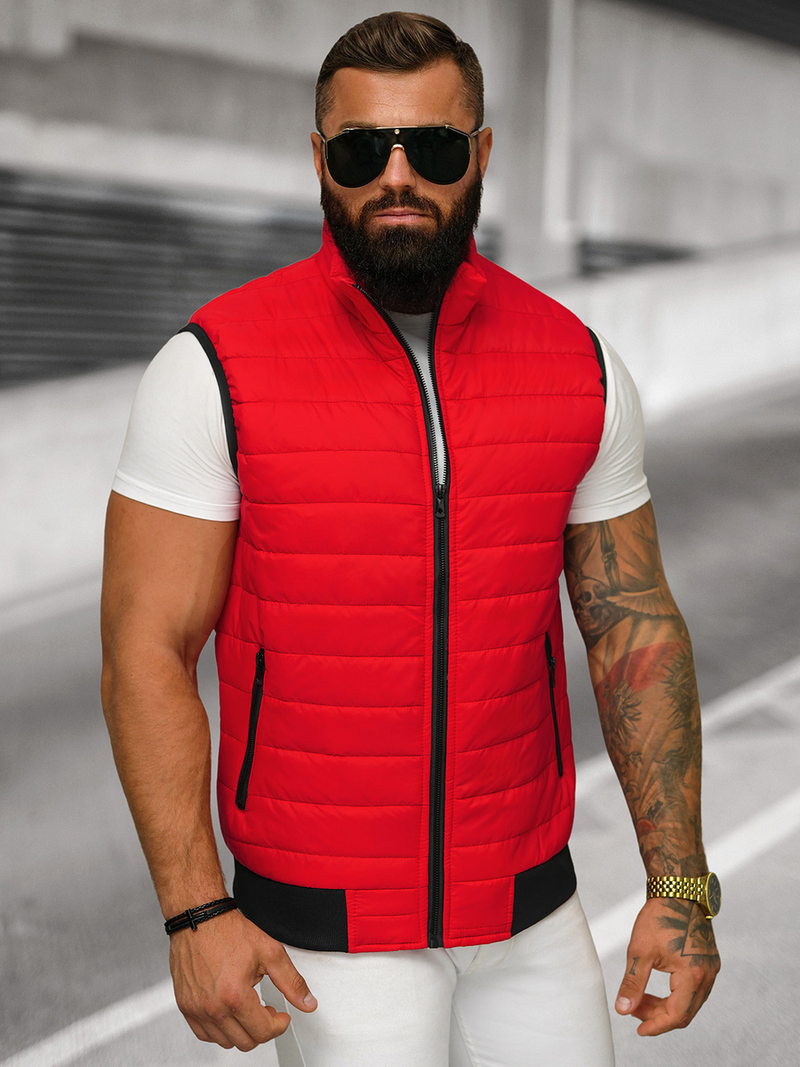 Безрукавка чоловіча Червона OZONEE JS/MY77Z