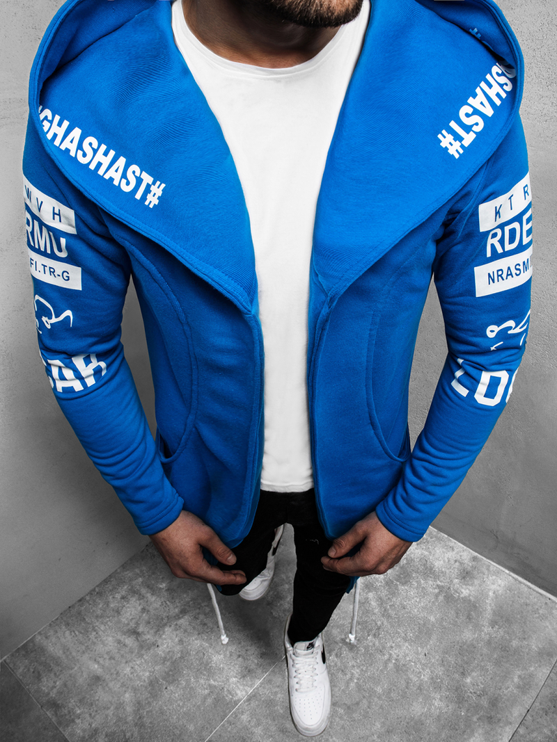 Толстовка чоловіча Синя OZONEE A/11110Z