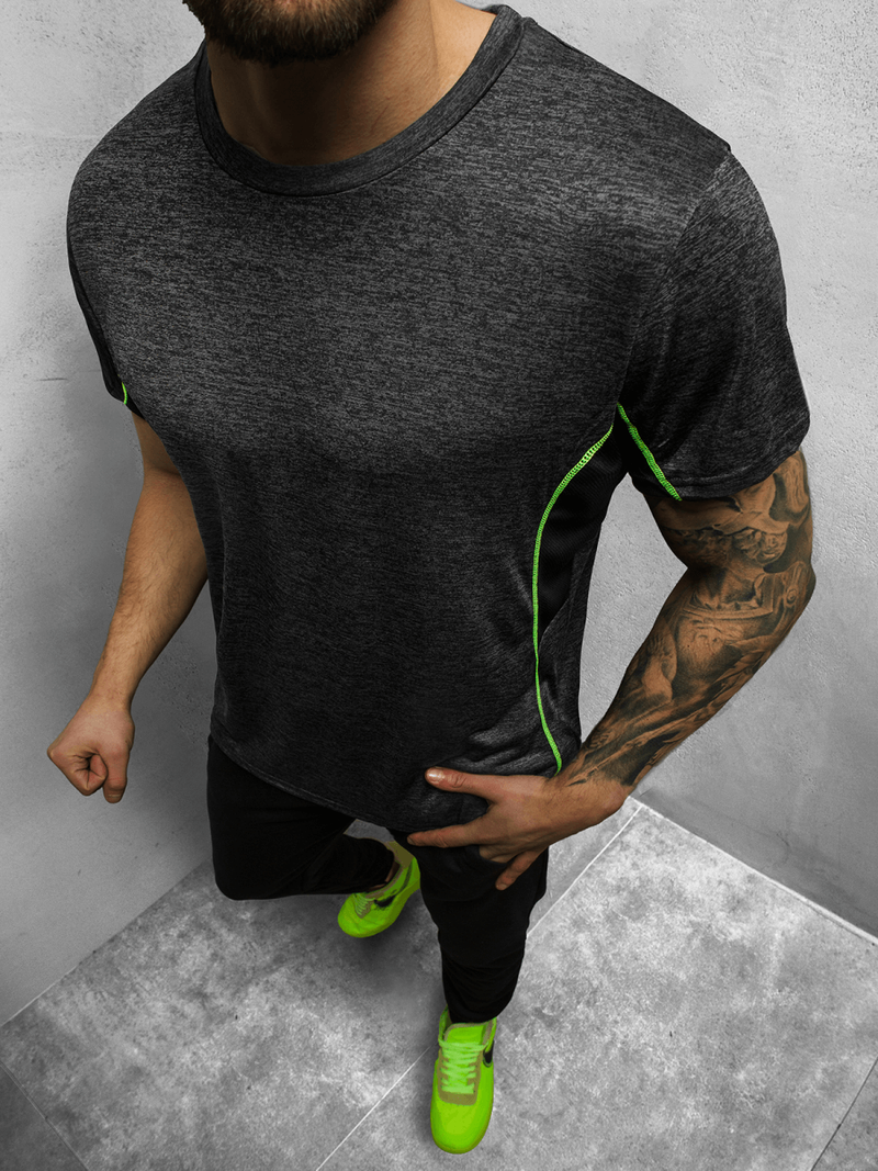 Футболка чоловіча Чорна OZONEE JS/HM073/1