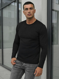 Сорочка з довгим рукавом чоловіча чорна OZONEE JS/DB71/1