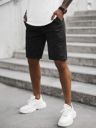 Spodenki męskie chino czarne OZONEE T/XX160085/1