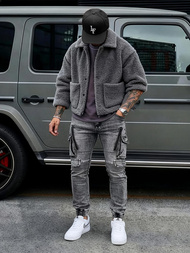 Чоловічі джинси Графітові OZONEE O/E10017Z