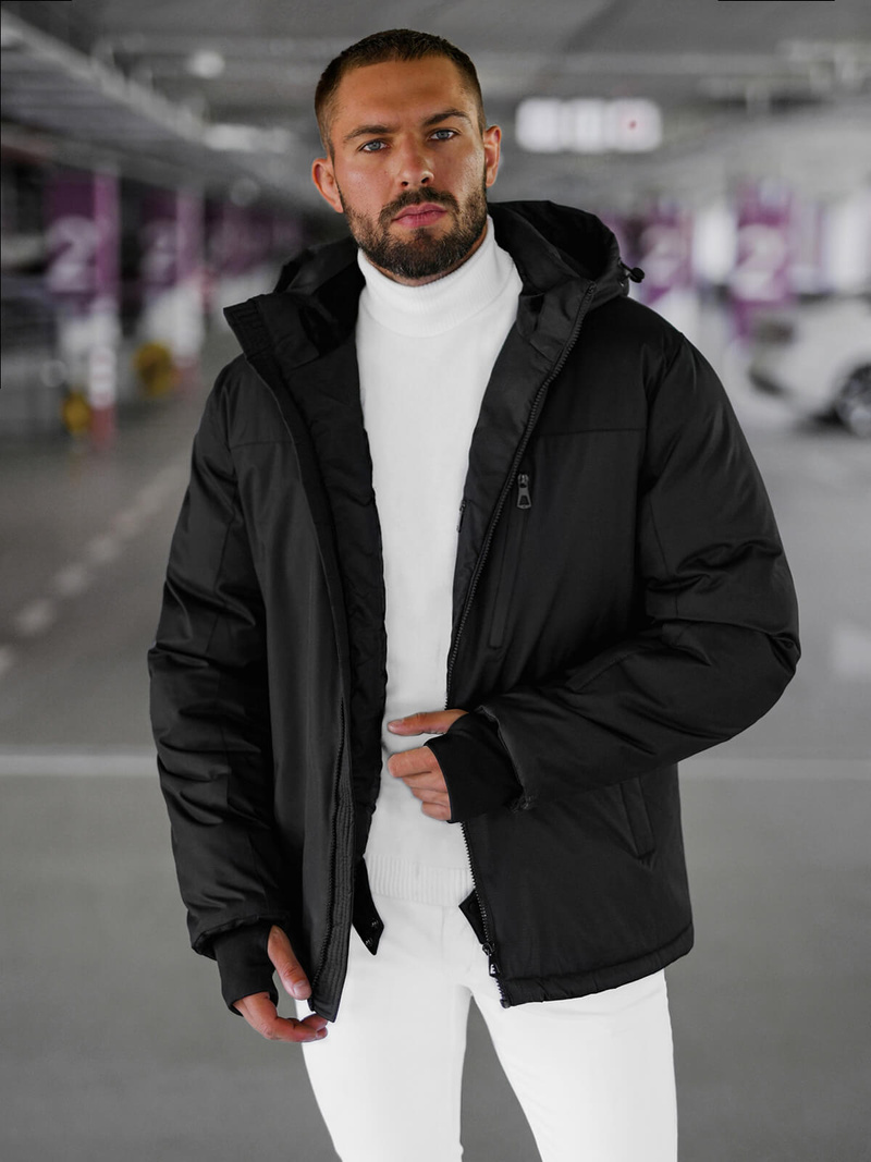 Куртка Чоловіча Чорна OZONEE JS/91M9901/392