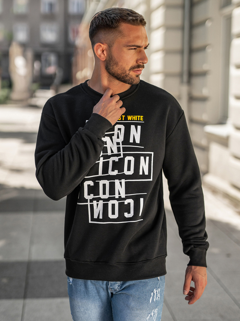 Bluza męska czarna OZONEE JS/8B1763/3