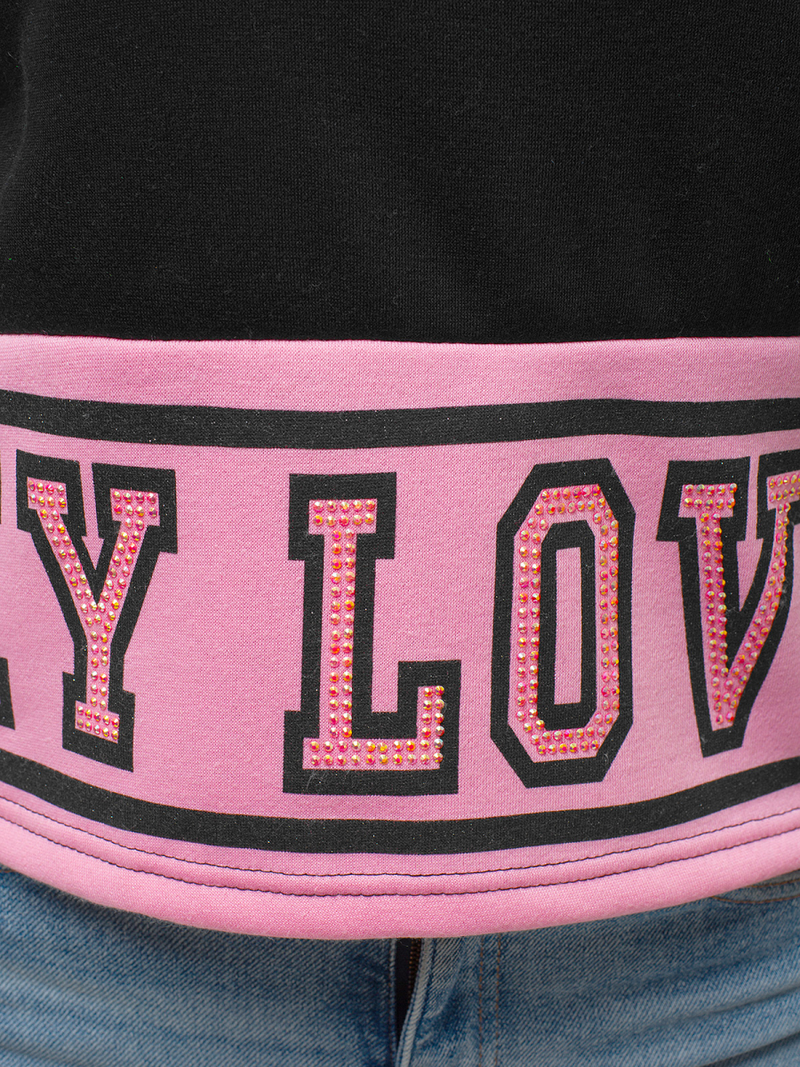 Жіноча Толстовка Чорна OZONEE JS/KSW2034