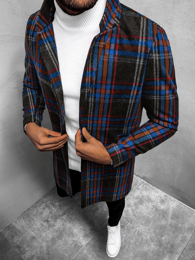 Пальто чоловіче чорно-синій OZONEE O/5628