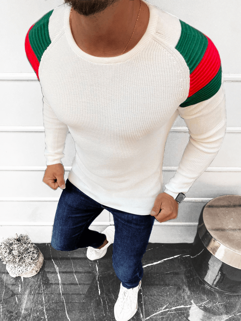 Sweter męski ecru OZONEE L/2641